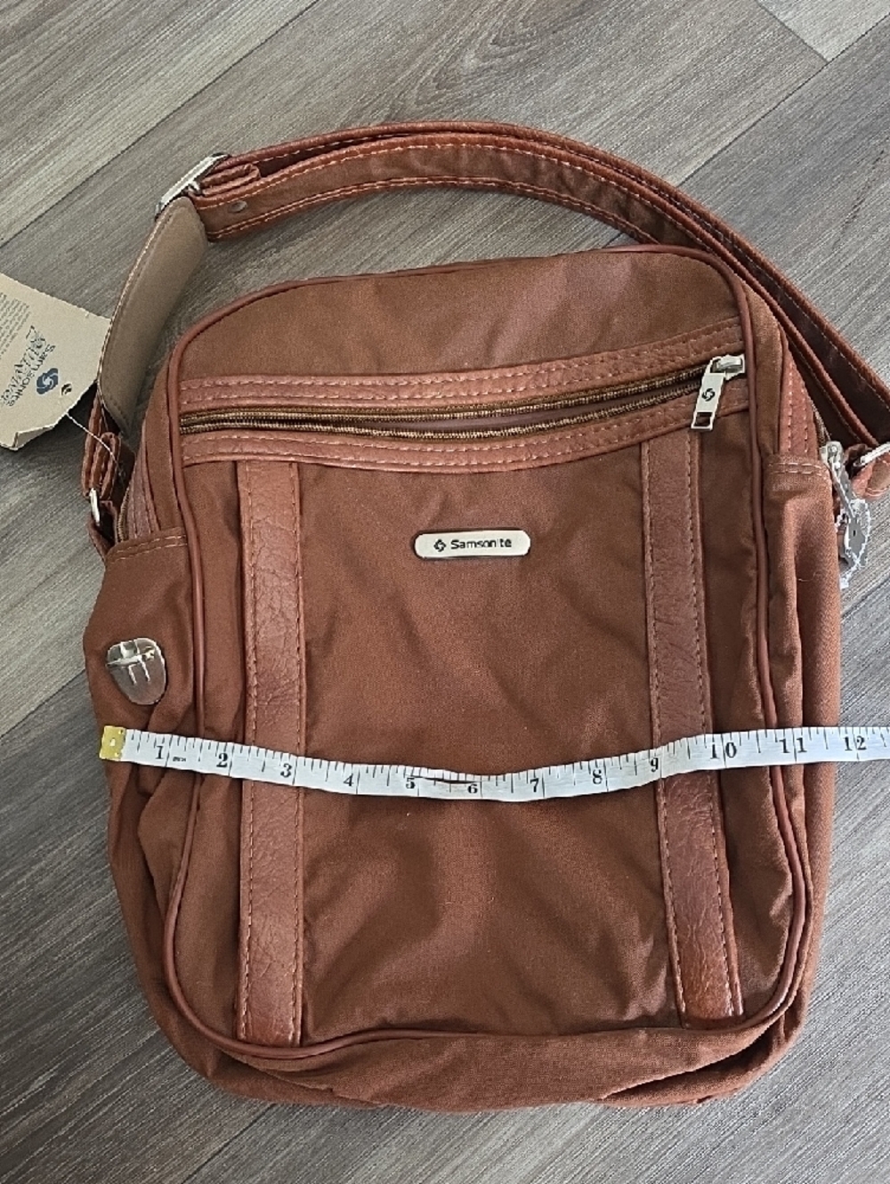 Samsonite Men's Rust Brown Messenger Crossbody Bag - Picture 2 of 12